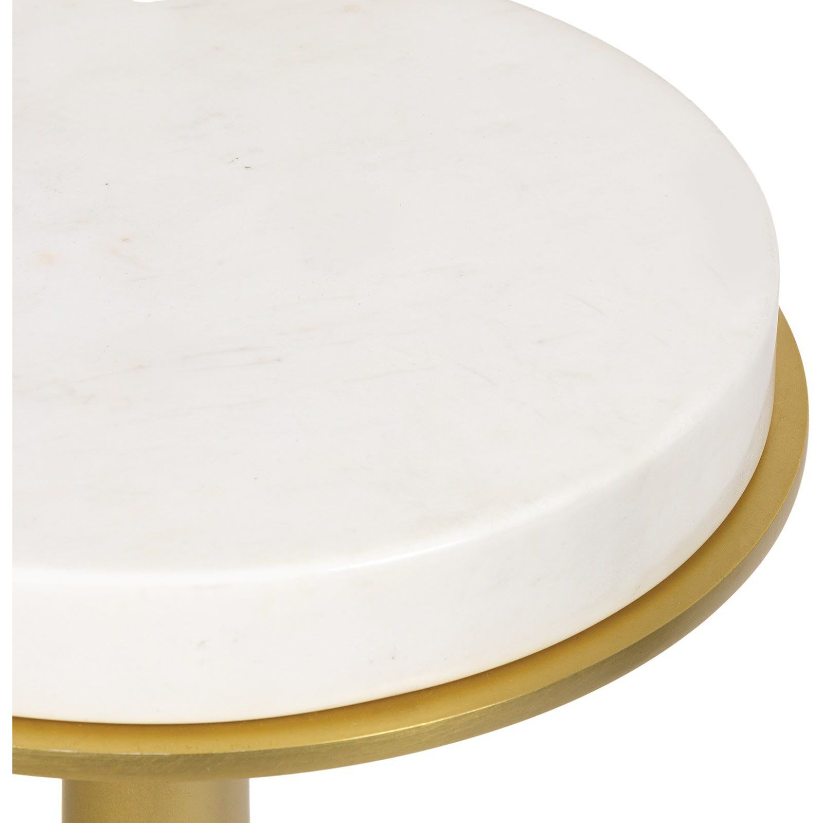 Logan Accent Table in Natural Brass